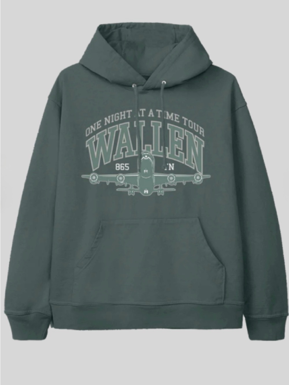 MORGAN WALLEN One Night at a Time Tour Hoodie - Slate Green